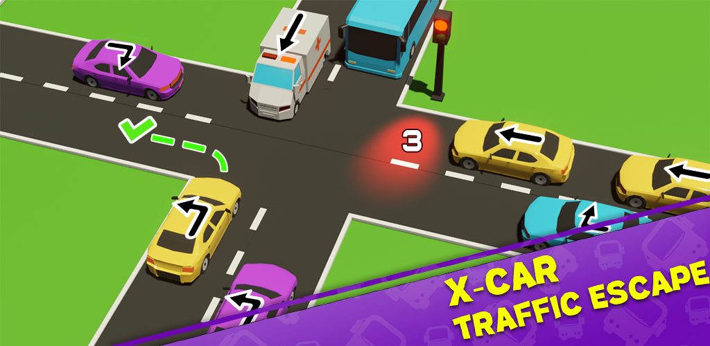 Captura de Tela do Vídeo de X-Car Traffic Escape