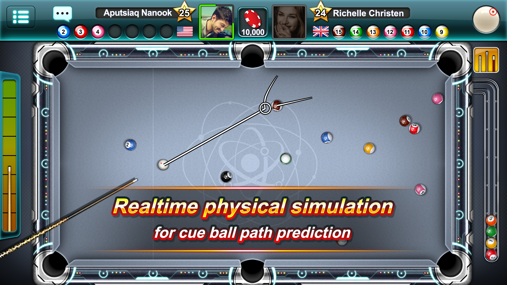 Pool Ace - 8 Ball and 9 Ball G Game Screenshot