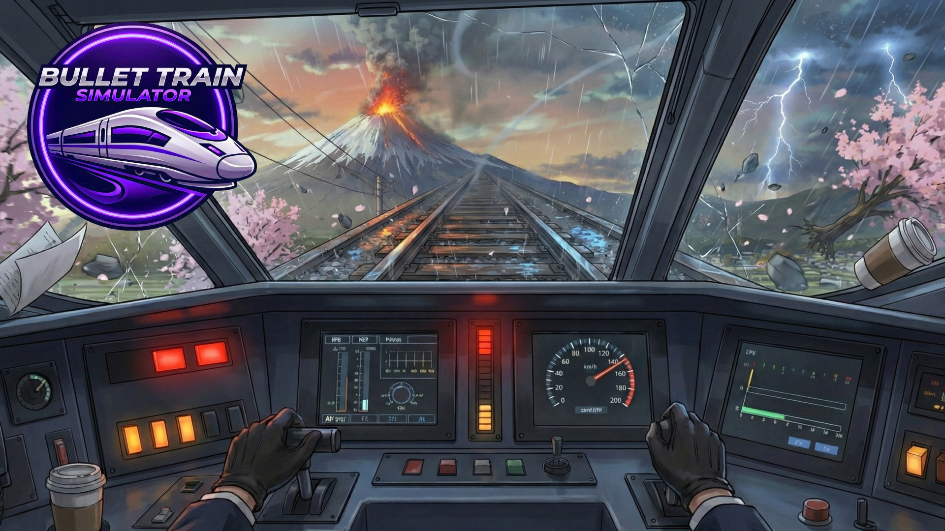 Bullet Train Driving Simulator ภาพหน้าจอเกม