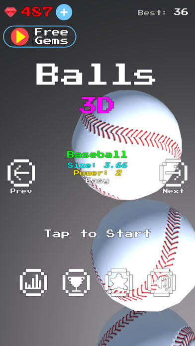Screenshot 1 of बॉल्स 3 डी 
