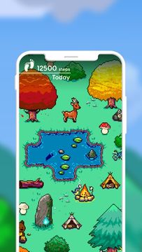 Pixsteps: Gamified Pedometer Game Screenshot