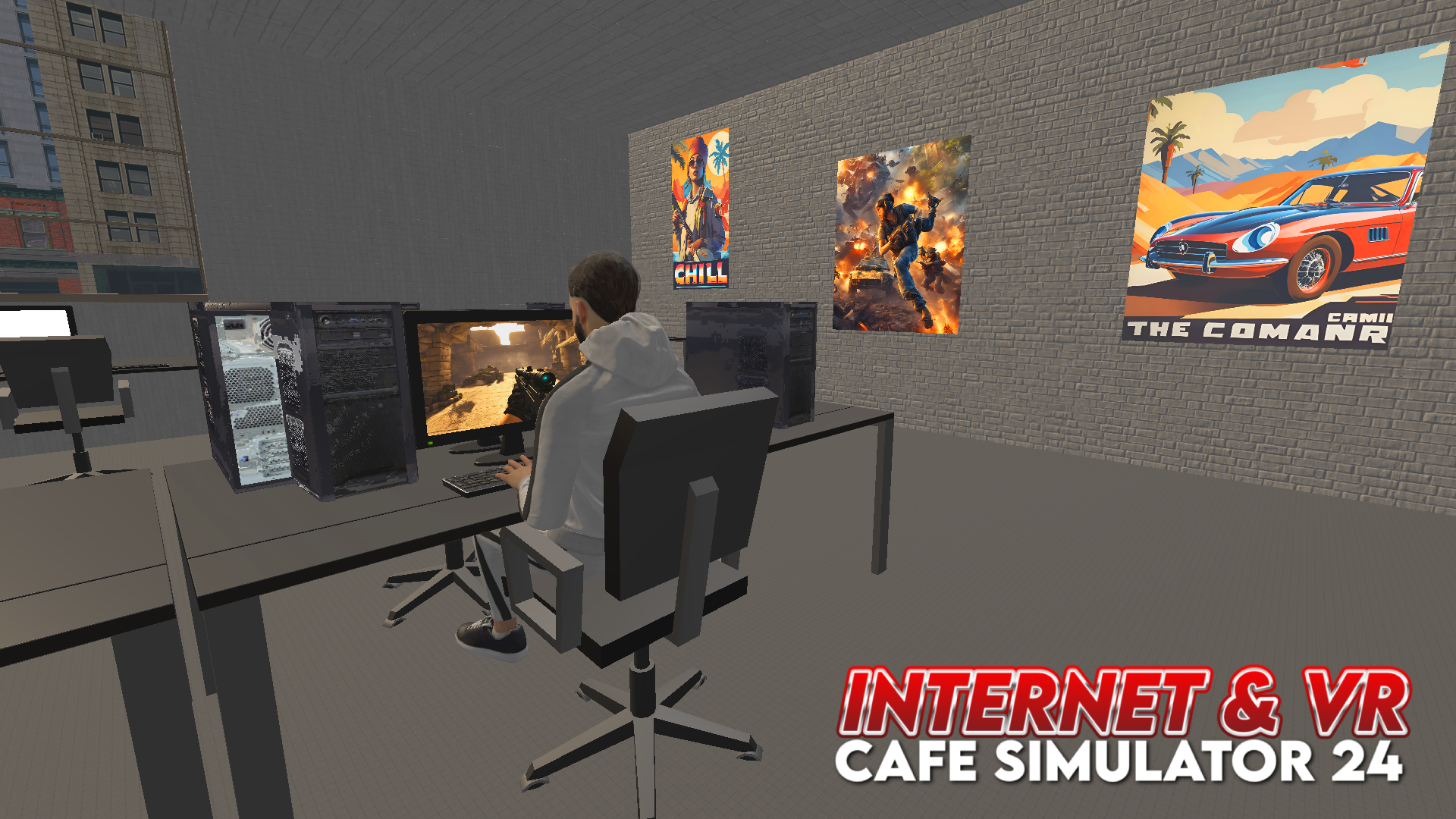 Cuplikan Layar Game Internet & VR Cafe Simulator