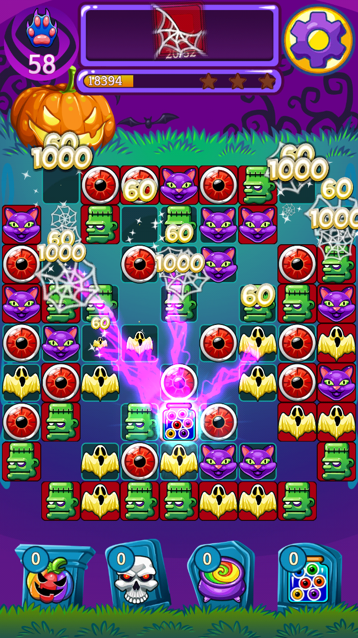 Halloween Witch Puzzle World Game Screenshot
