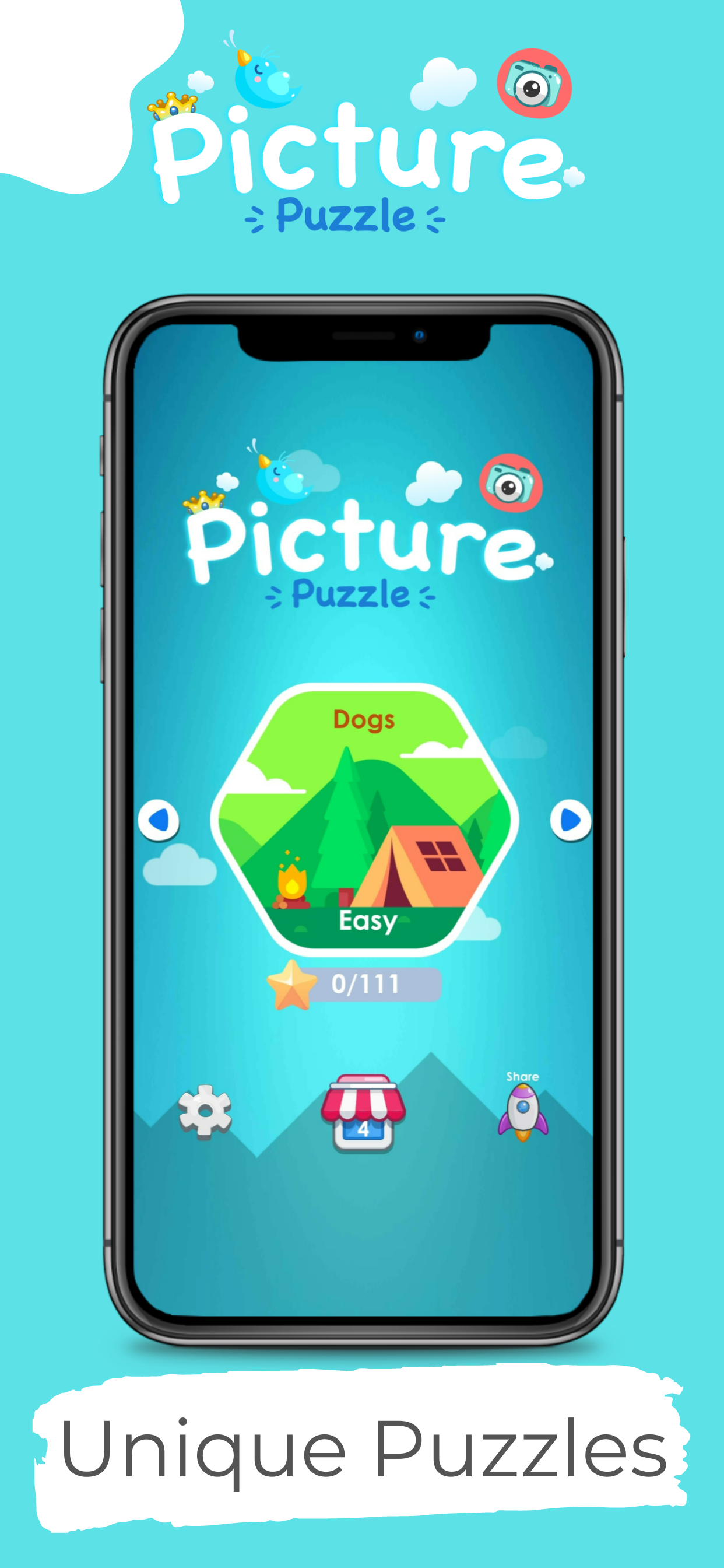 Cuplikan Layar Game Sliding Picture Puzzle