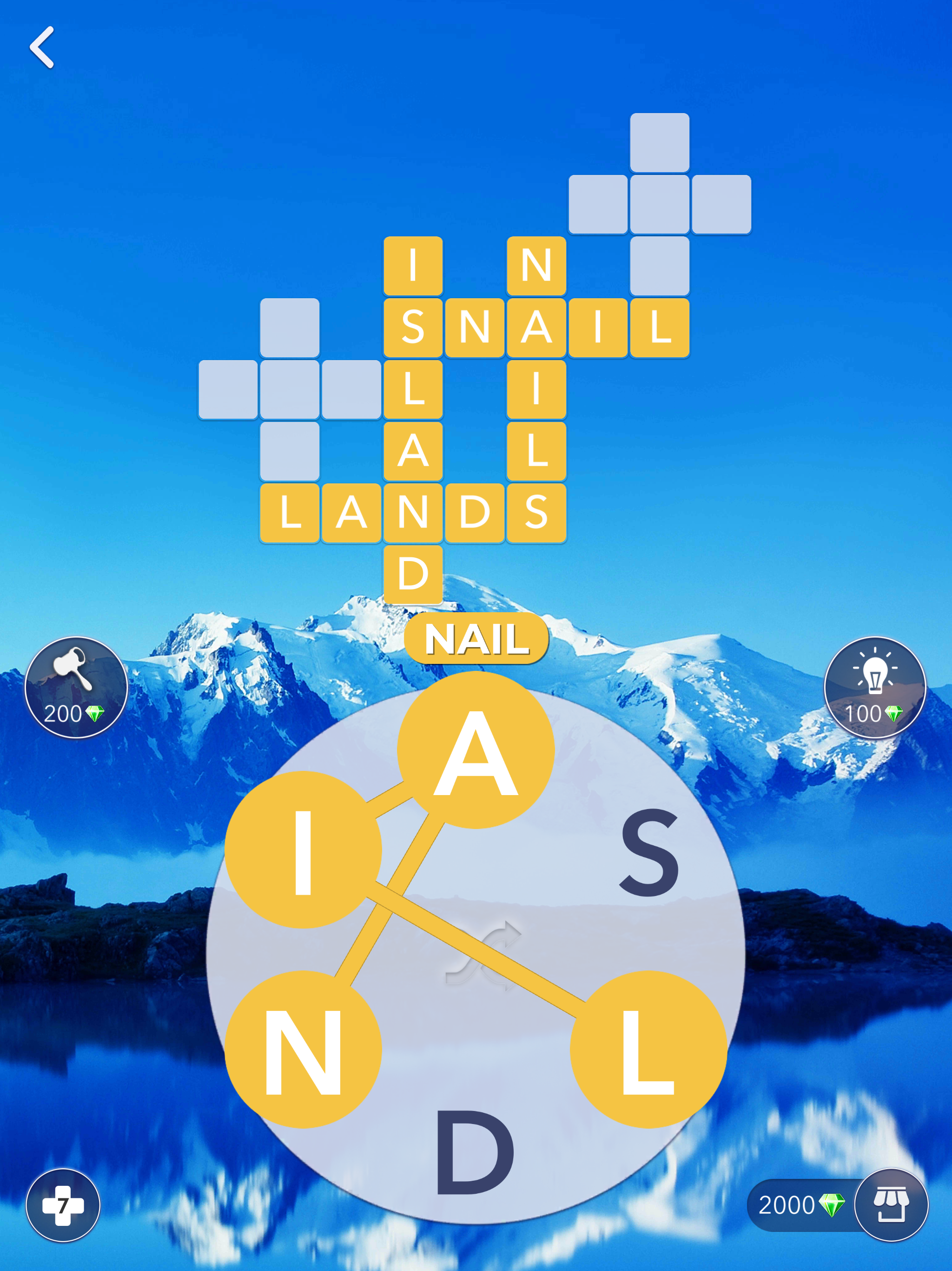 奇蹟之詞：用於連接詞彙的填字遊戲 遊戲截圖