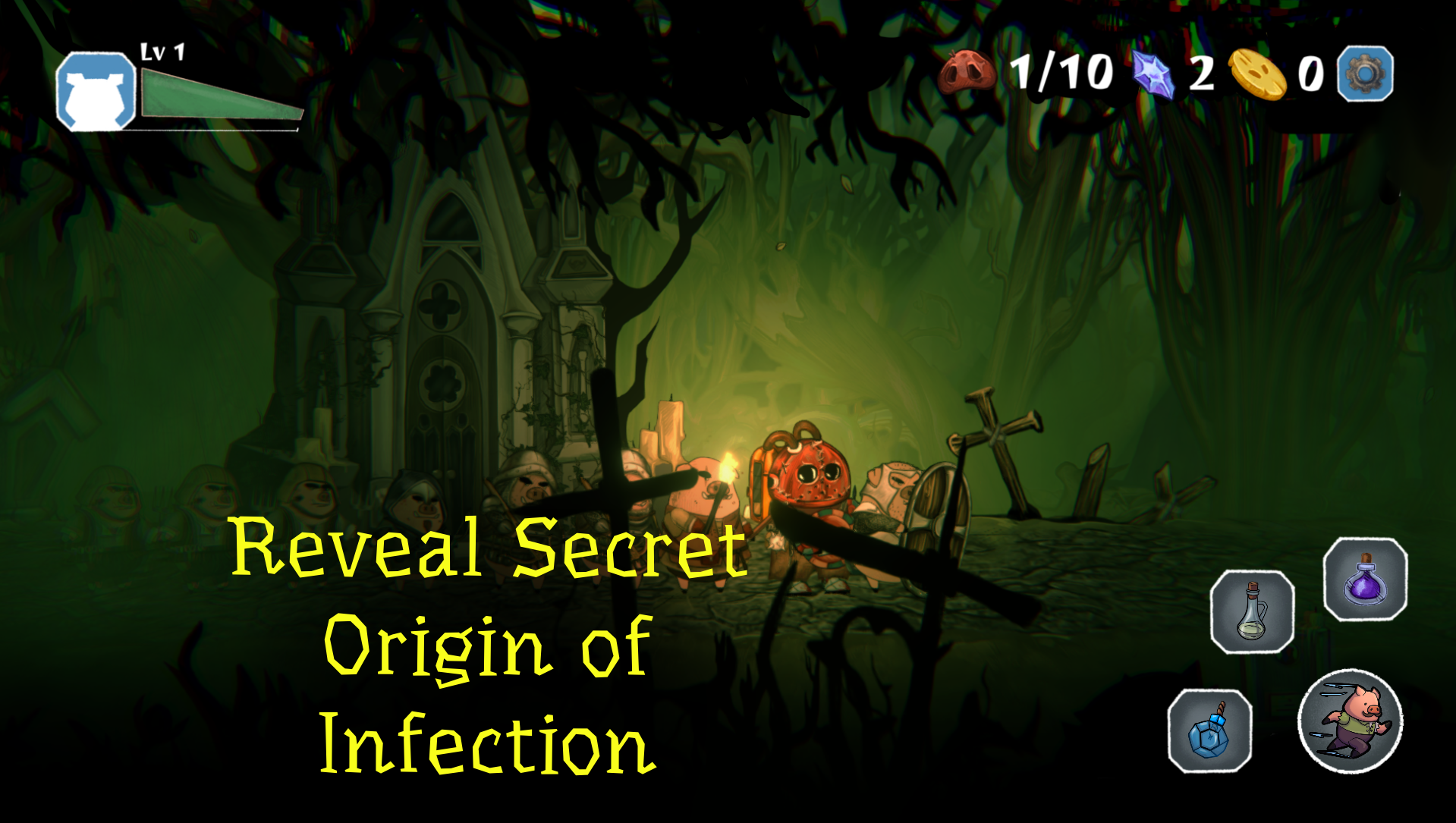 Pigs Wars: Vampire Blood Moon Game Screenshot