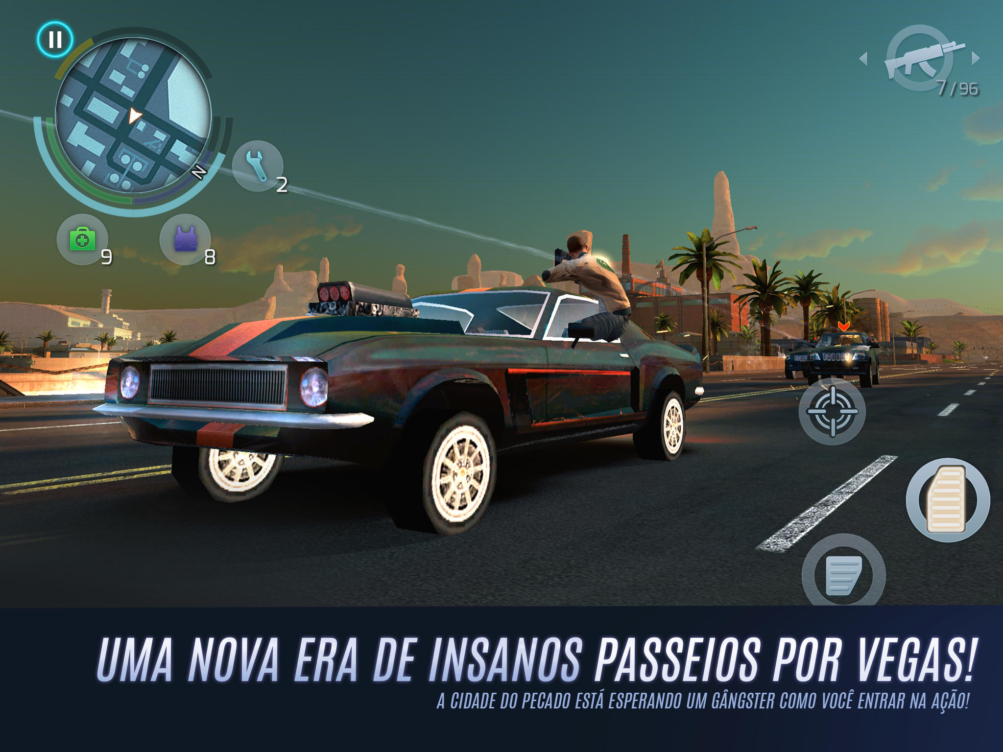 Captura de Tela do Jogo Gangstar Vegas: Mundo do Crime