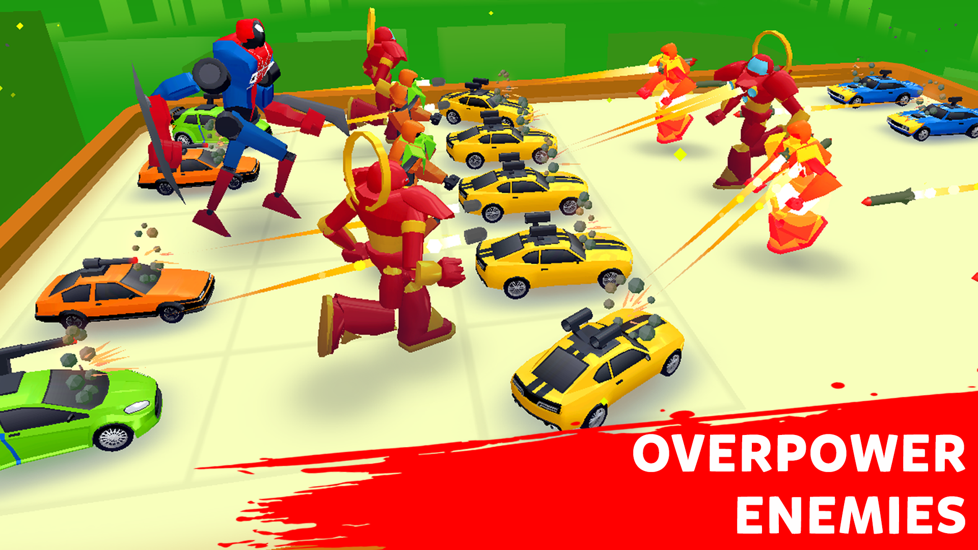 Robot Merge Master: Car Games Game Screenshot