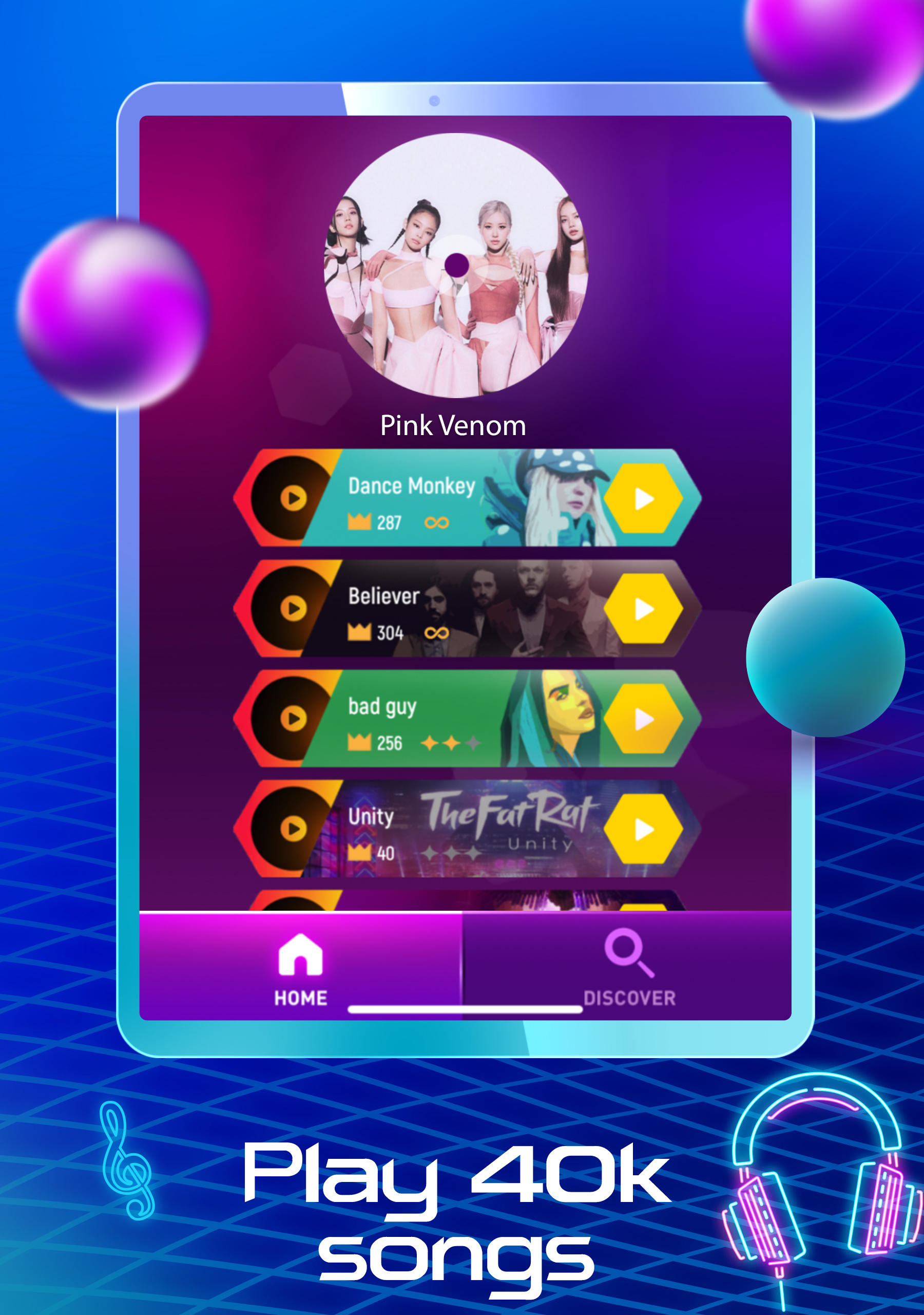 Tiles Hop Music & Ball Game Game Screenshot