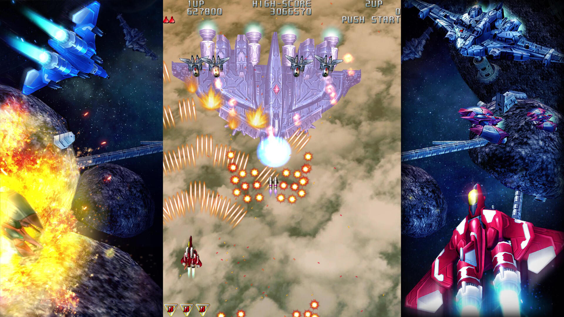 Raiden III x MIKADO MANIAX 게임 스크린 샷