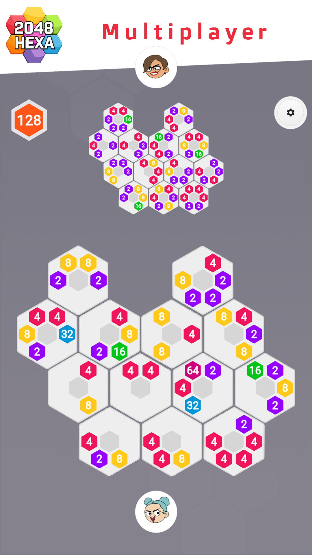 2048 Hexa Game Screenshot