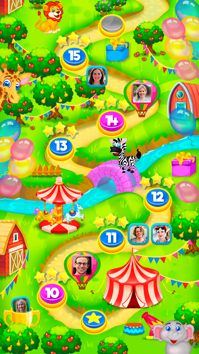 Madagascar Circus: Match 3 Game Screenshot