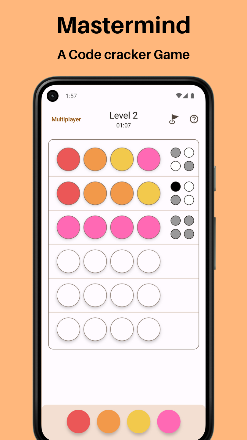 Mastermind - Code Breaker 게임 스크린샷