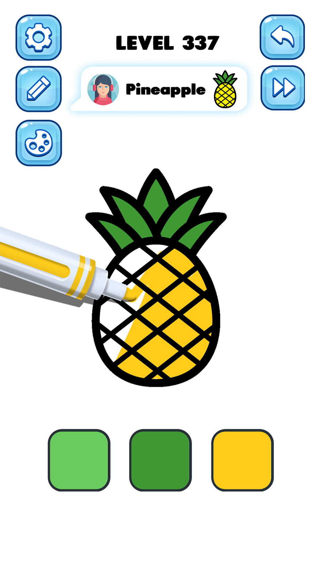 Coloring Game: Little artist Game Screenshot