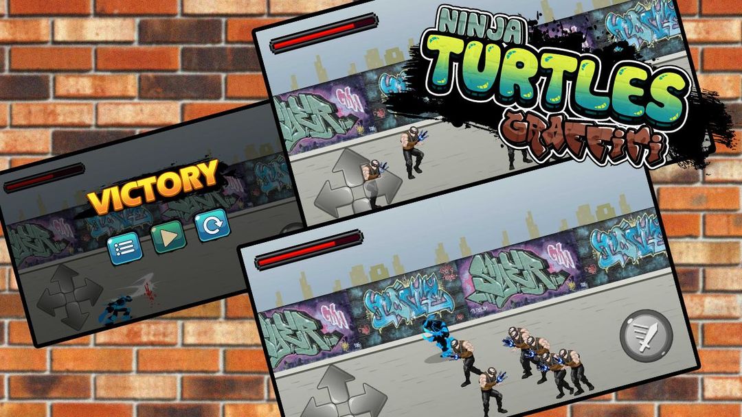 Screenshot of Turtles Ninja Graffiti Fight