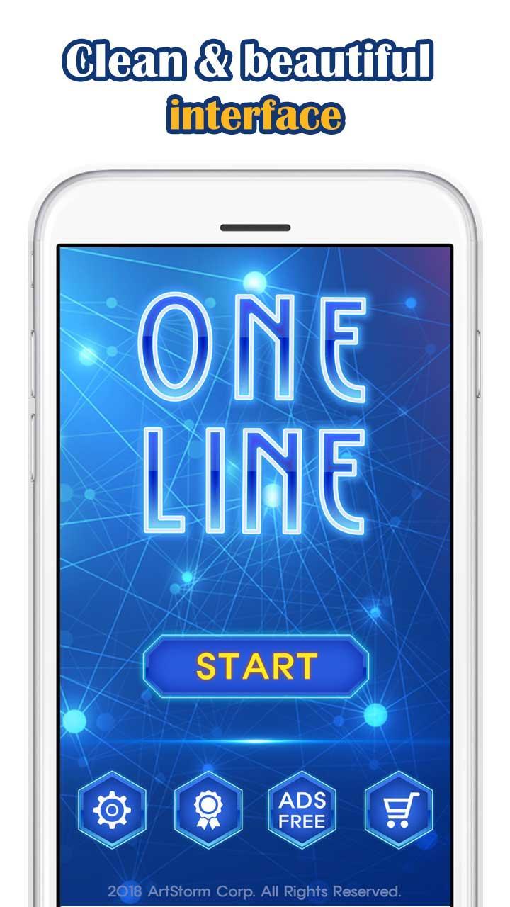 Screenshot 1 of OneLine Deluxe - one touch drawing puzzle 1.0.18