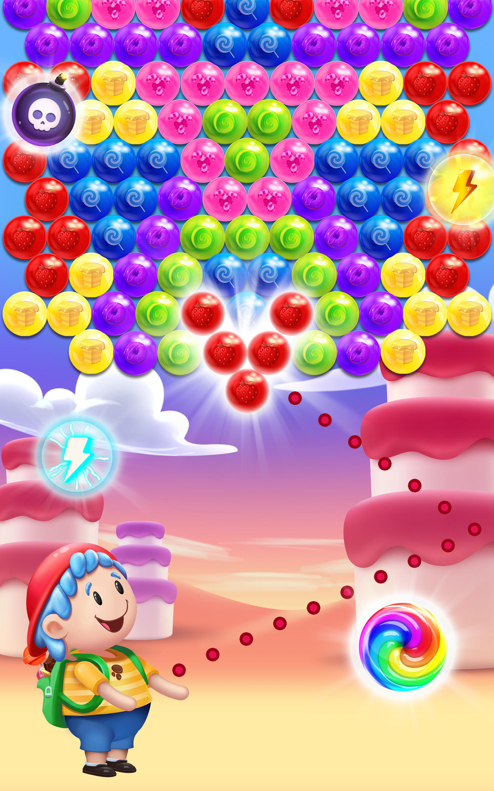 Bubble Shooter Games Gummy Pop Game Screenshot
