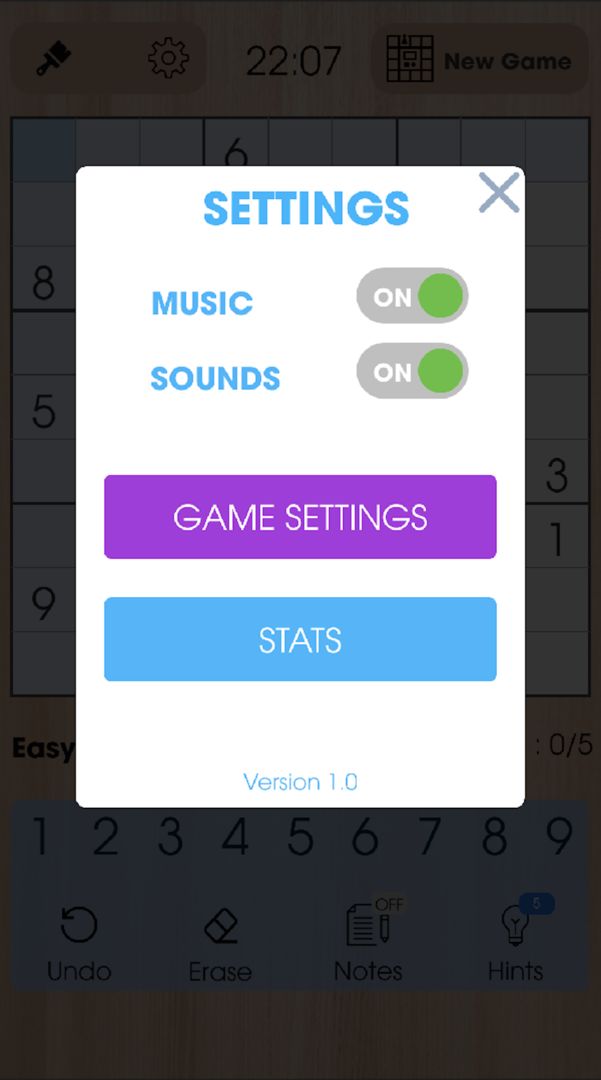 Screenshot of Juega Sudoku