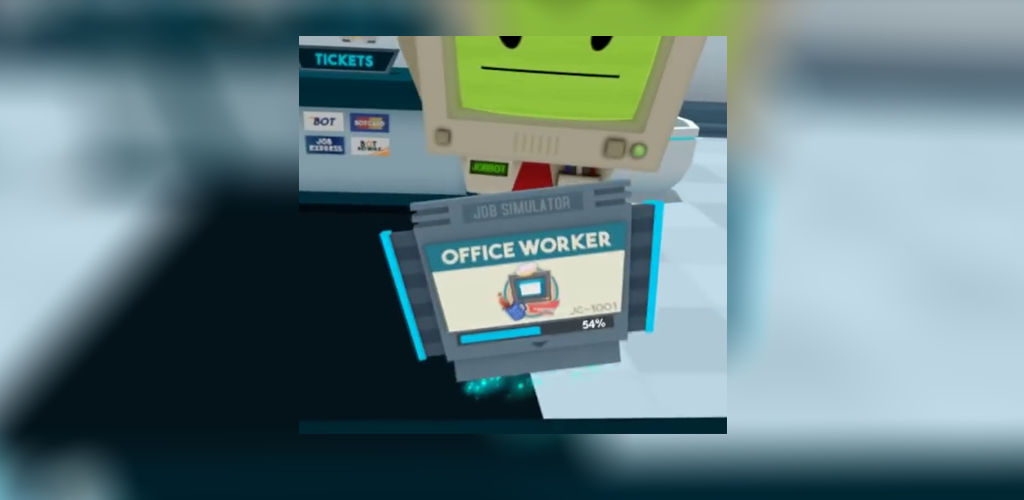 Banner of pekerja kantor simulator pekerjaan 