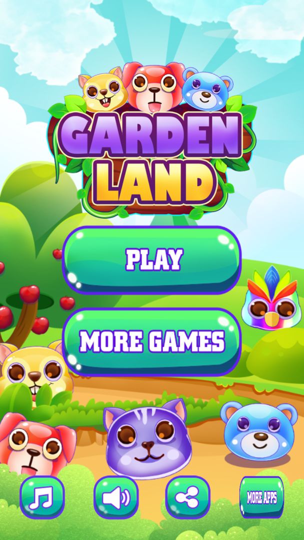 정원 땅 : 일치 3 게임 스크린 샷