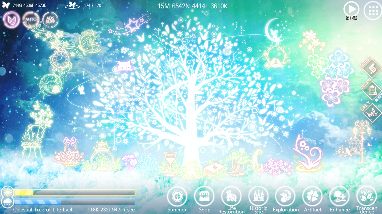 Screenshot of My Celestial Tree - Unique Bea