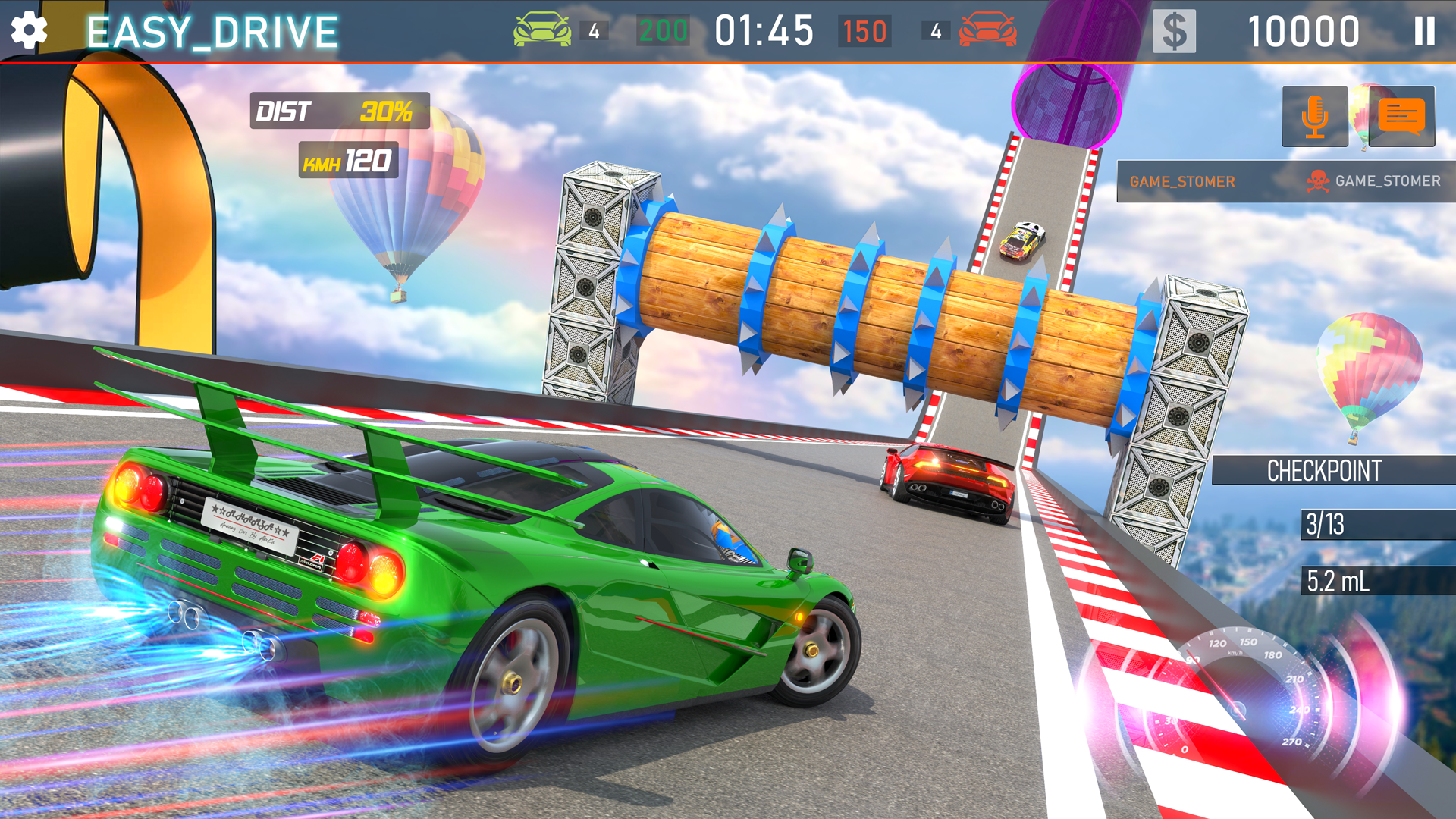 Screenshot 1 of Crazy Car Stunt: Jogo de carro de rampa 5.1