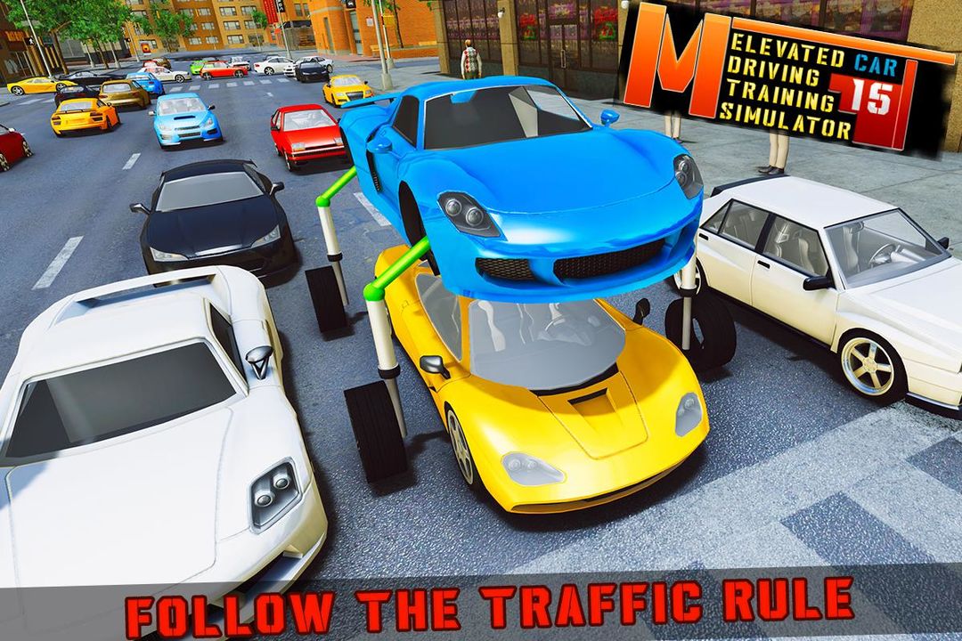 Elevated Car Racing Speed Driving Parking Game 게임 스크린 샷