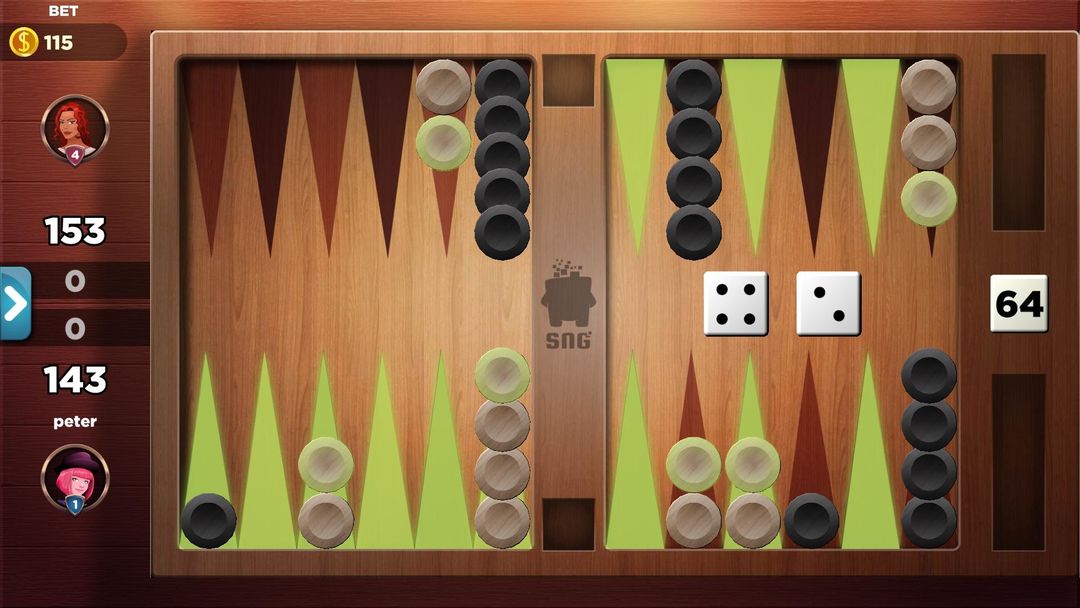 Backgammon - Offline Free Board Games ภาพหน้าจอเกม