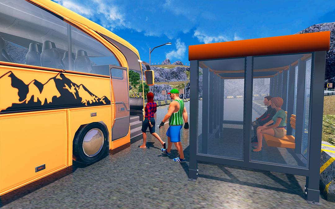 관광 버스 운전 : 도로 버스 시뮬레이터 오프 게임 스크린 샷