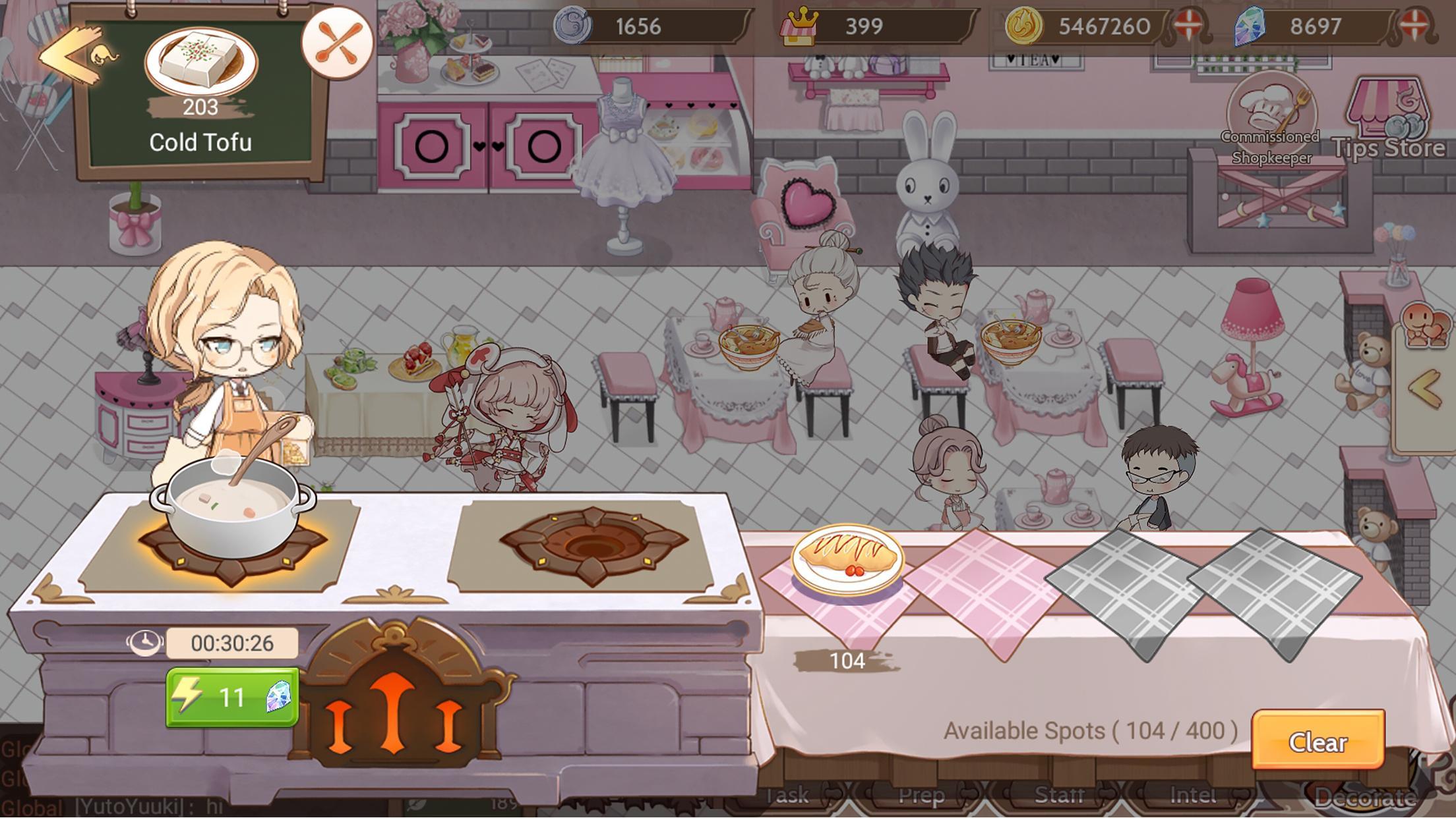 Food Fantasy Game Screenshot