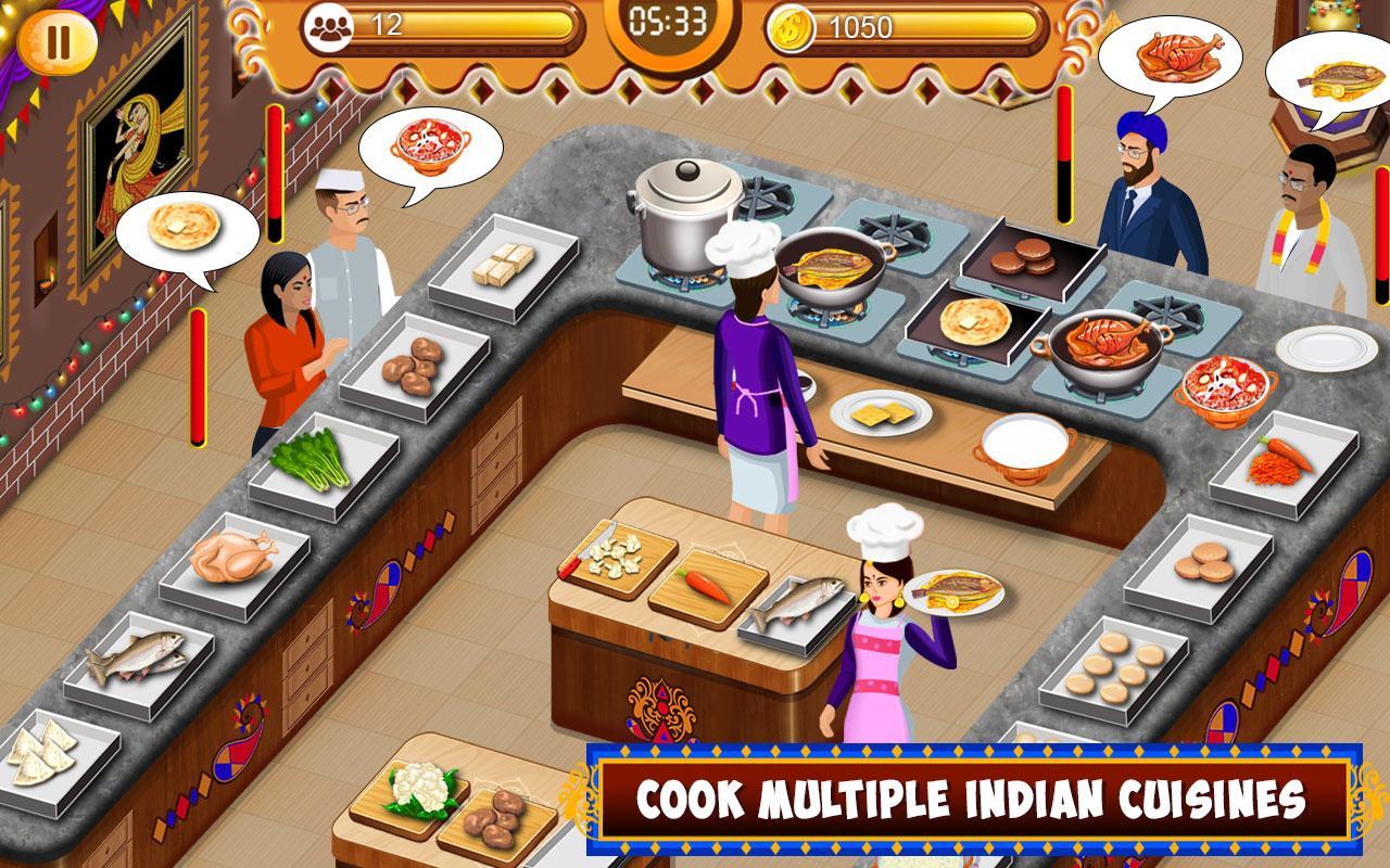 Indian Food Restaurant Kitchen Game Screenshot