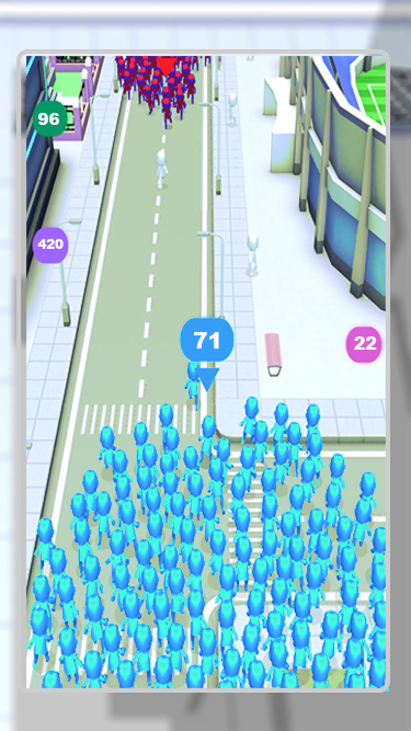 Скриншот игры Crowd City : Real Crowd!