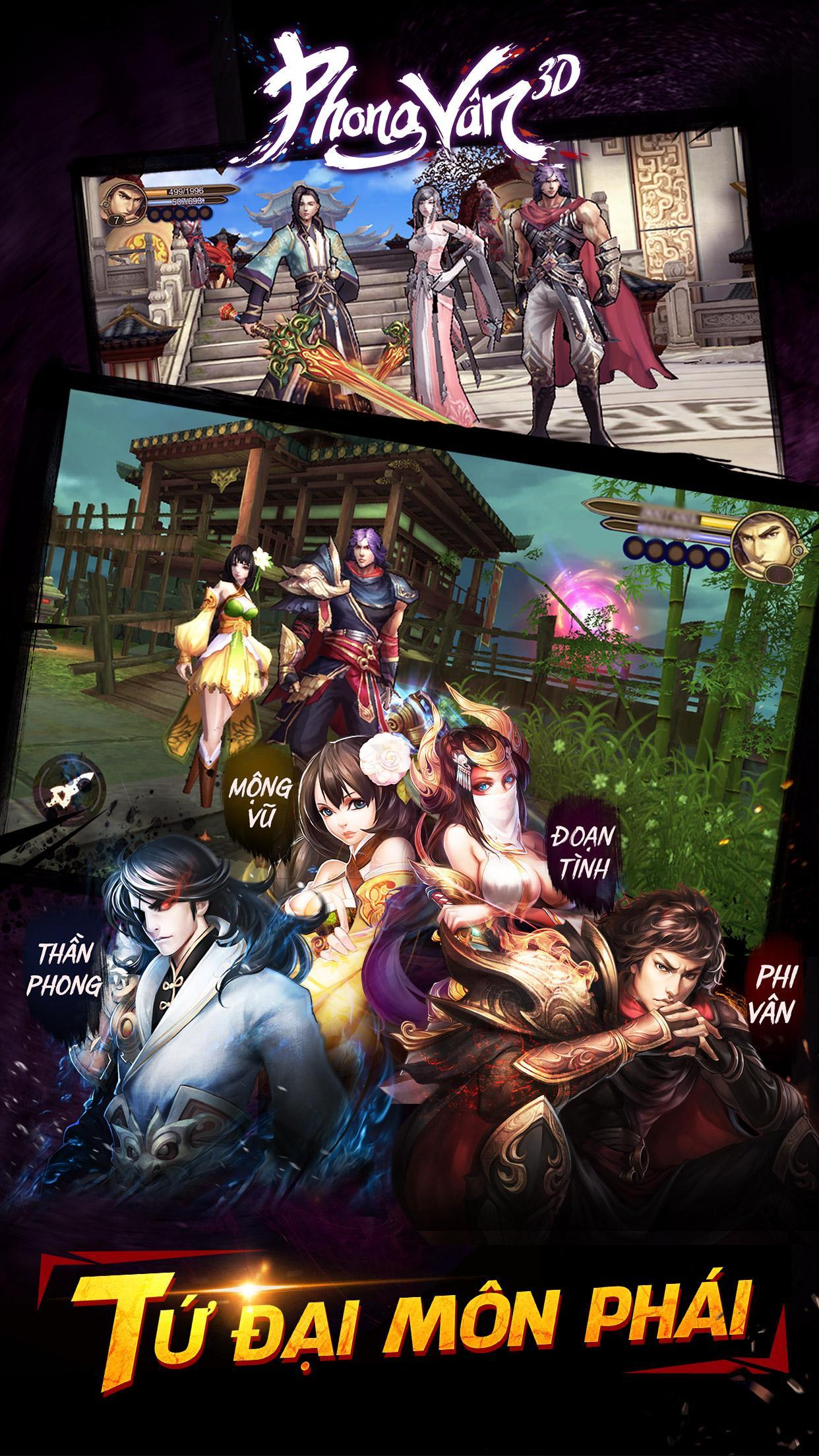 Phong Vân 3D -Hùng Bá Thiên Hạ ゲームのスクリーンショット