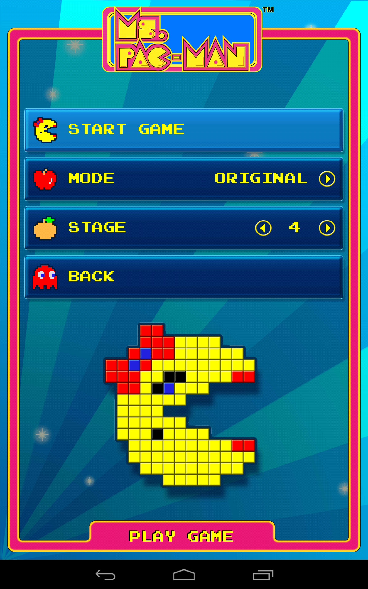Ms. PAC-MAN by Namco Game Screenshot