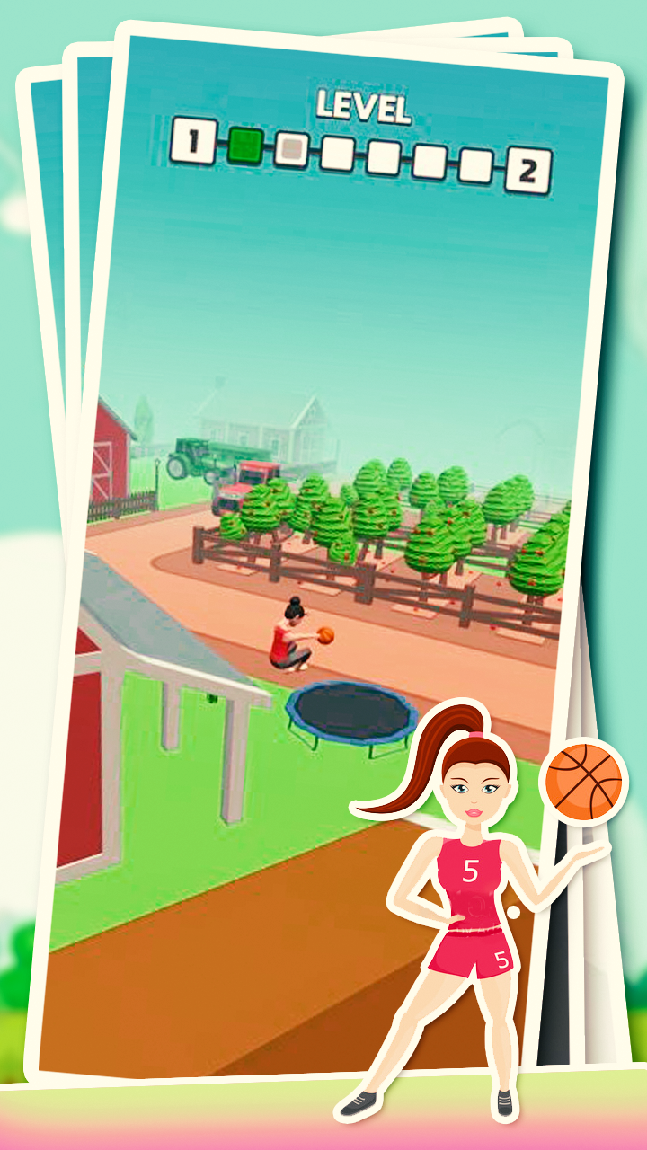Flip basketball Dunk 게임 스크린 샷