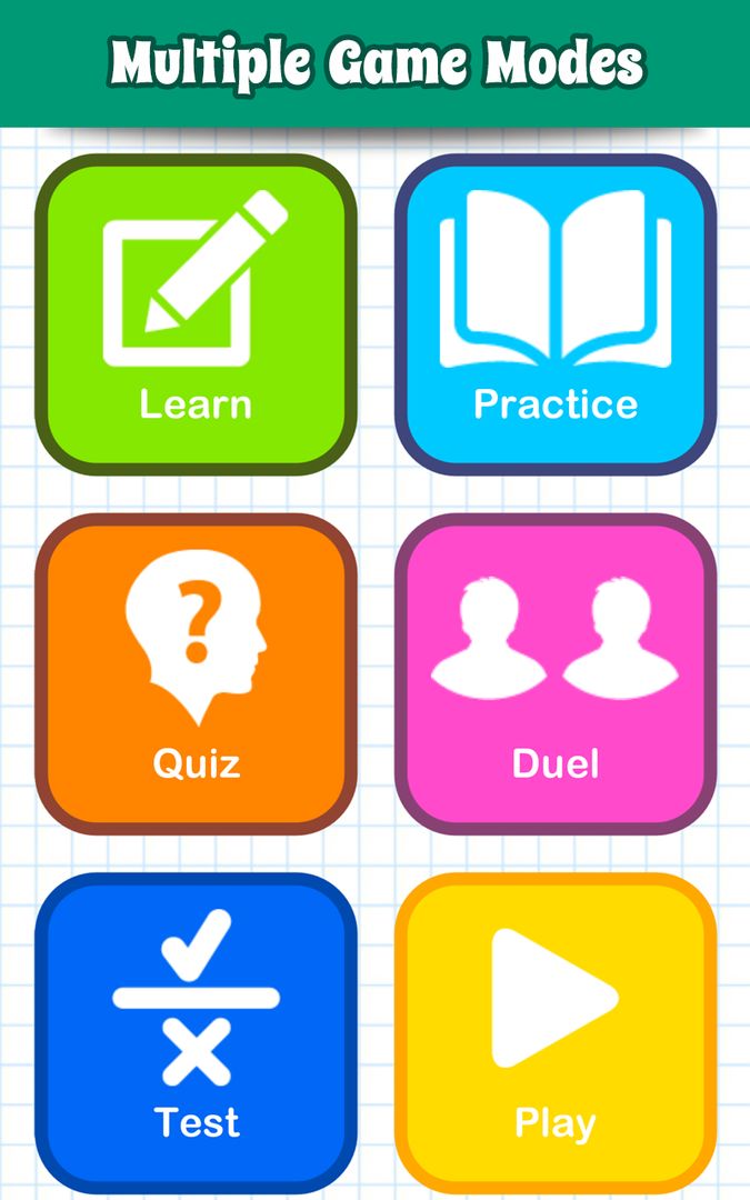 Screenshot of Math Games, Learn Add Multiply