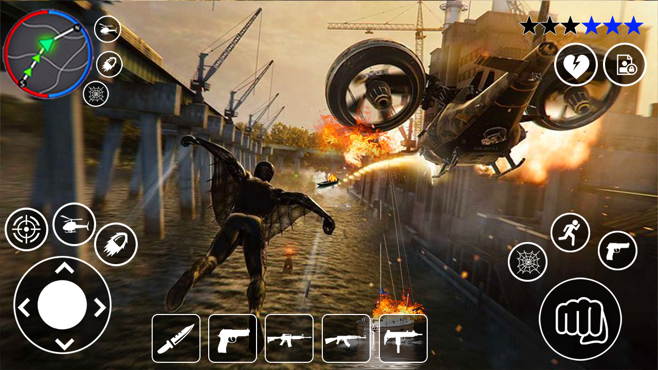 Black Rope Hero Fighting Game Game Screenshot