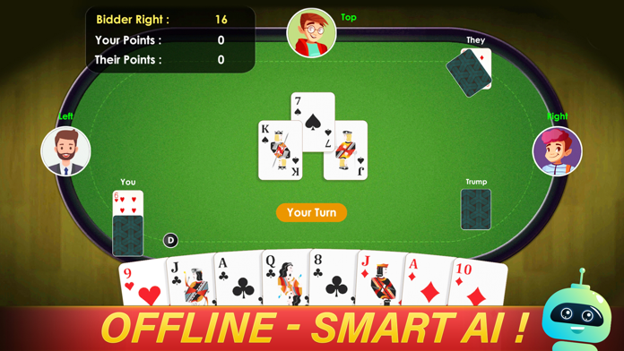 Screenshot of 29 Card Game Online