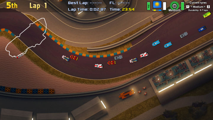 Screenshot 1 of Ultimate Racing 2D ២ 