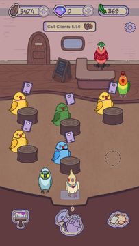 Birdy's Cozy Cafe: Tap Clicker Game Screenshot