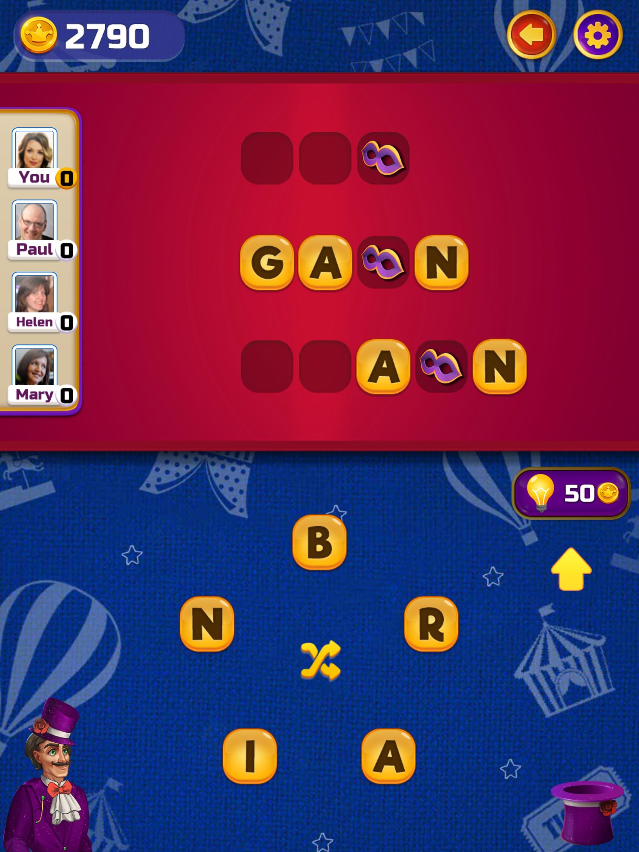 Circus Words: Magic Puzzle Game Screenshot