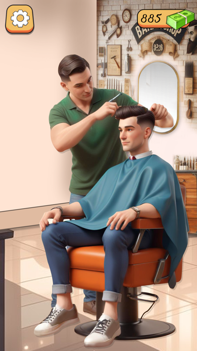 Cut Hair Salon Barber Game 게임 스크린샷