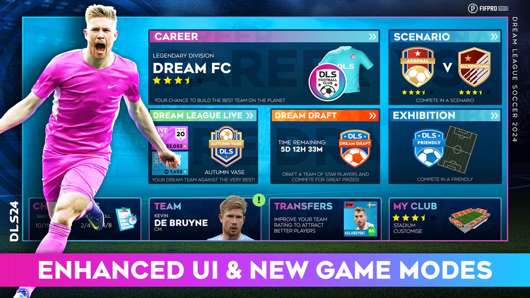 Dream League Soccer 2024 ภาพหน้าจอเกม