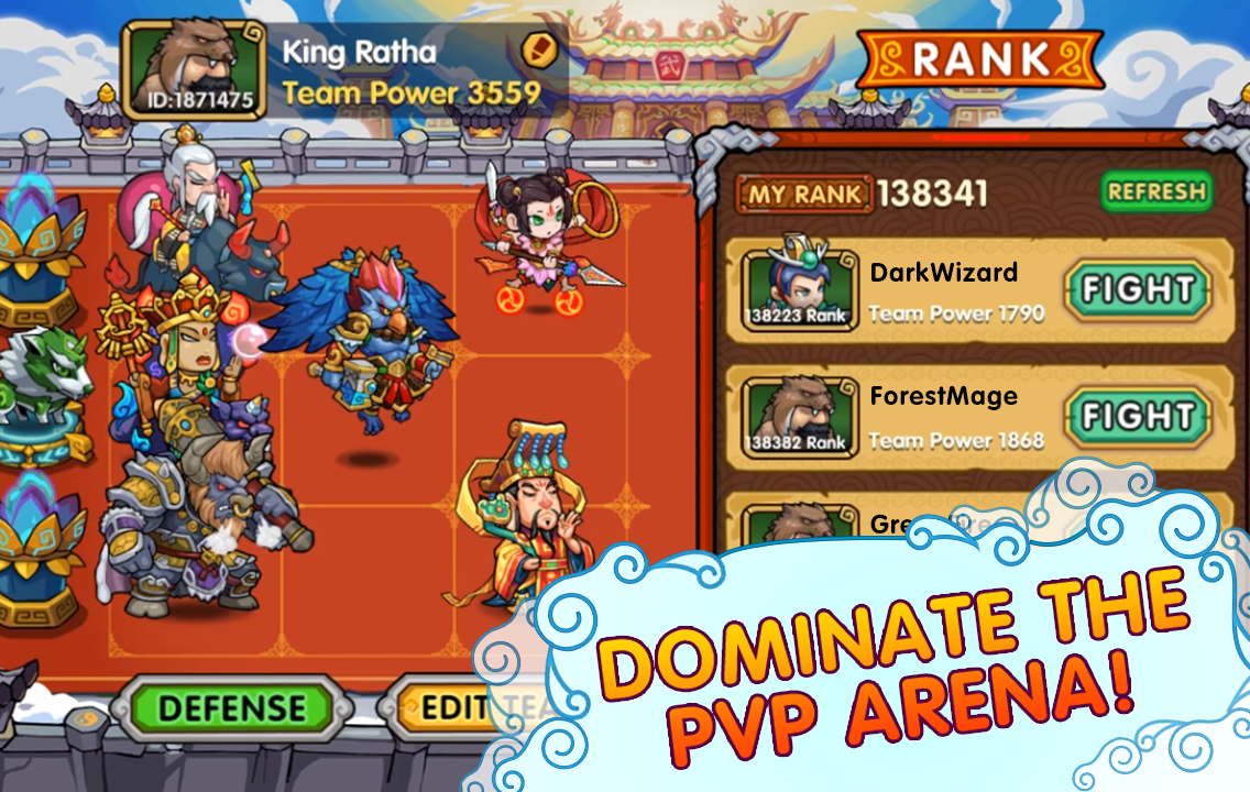 Secret Kingdom Defenders: Heroes vs. Monsters ゲームのスクリーンショット