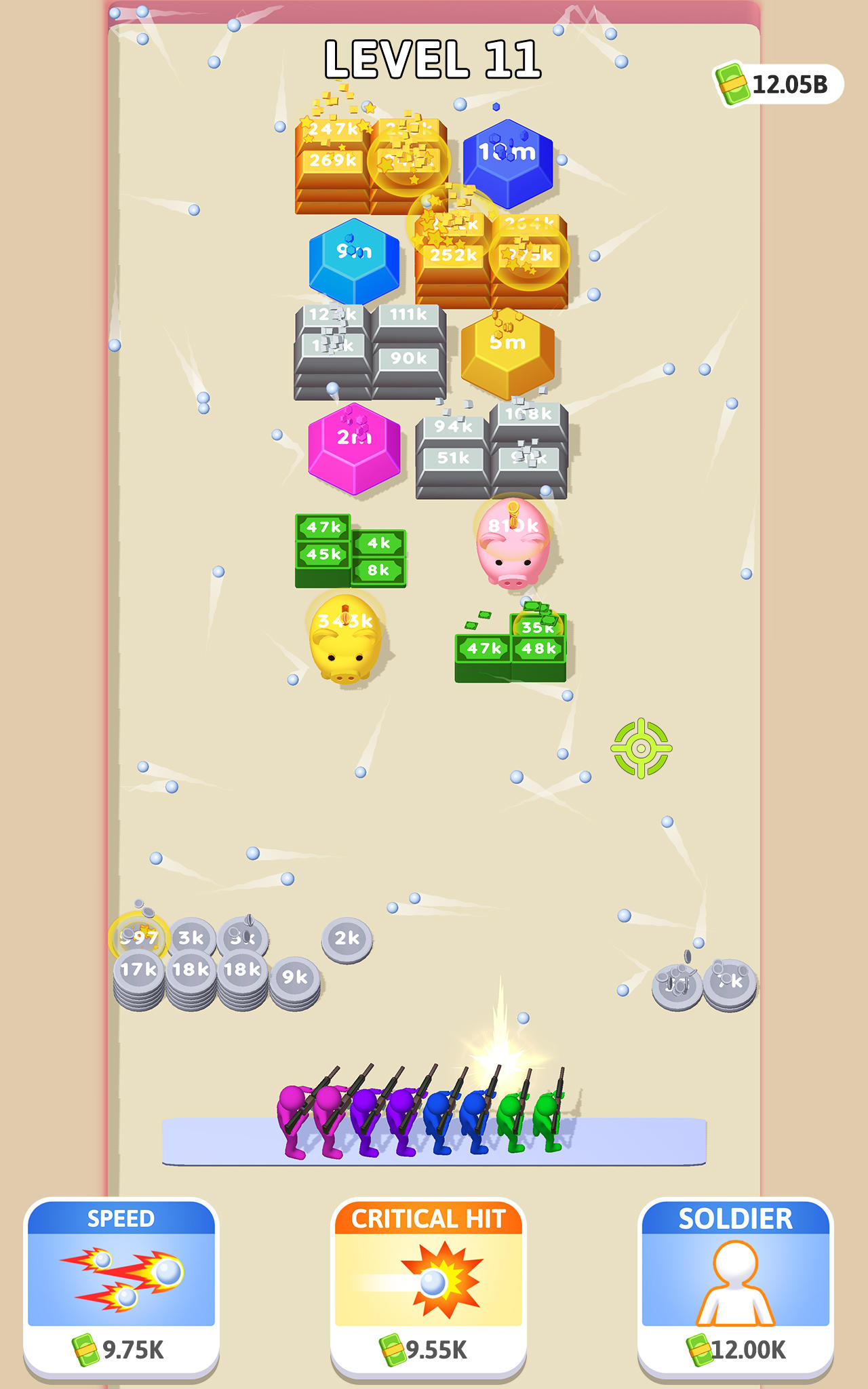 Idle Money Shooter Game Screenshot