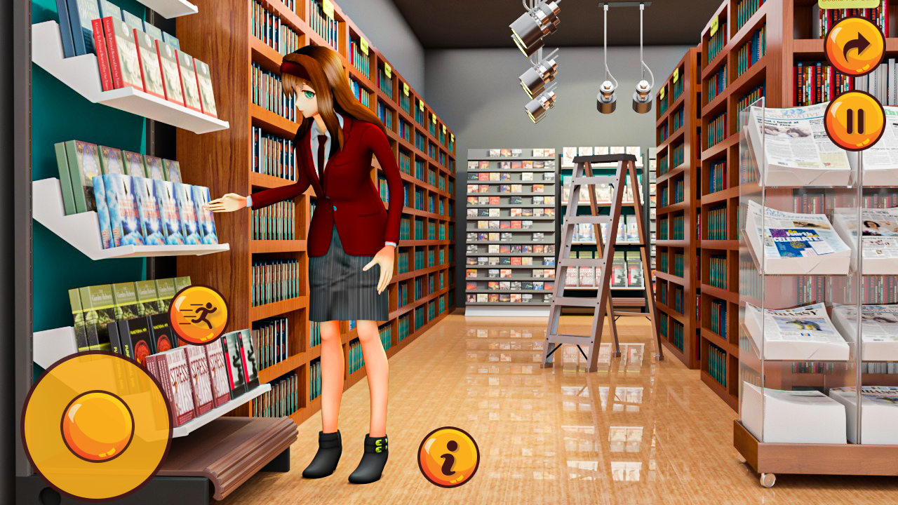 Screenshot 1 of Simulator Gadis Sekolah Menengah - Kehidupan Sekolah Virtual 