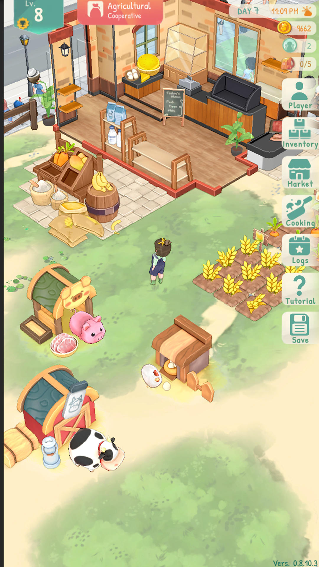 Farm Life Village Shop Sim 3D 게임 스크린샷