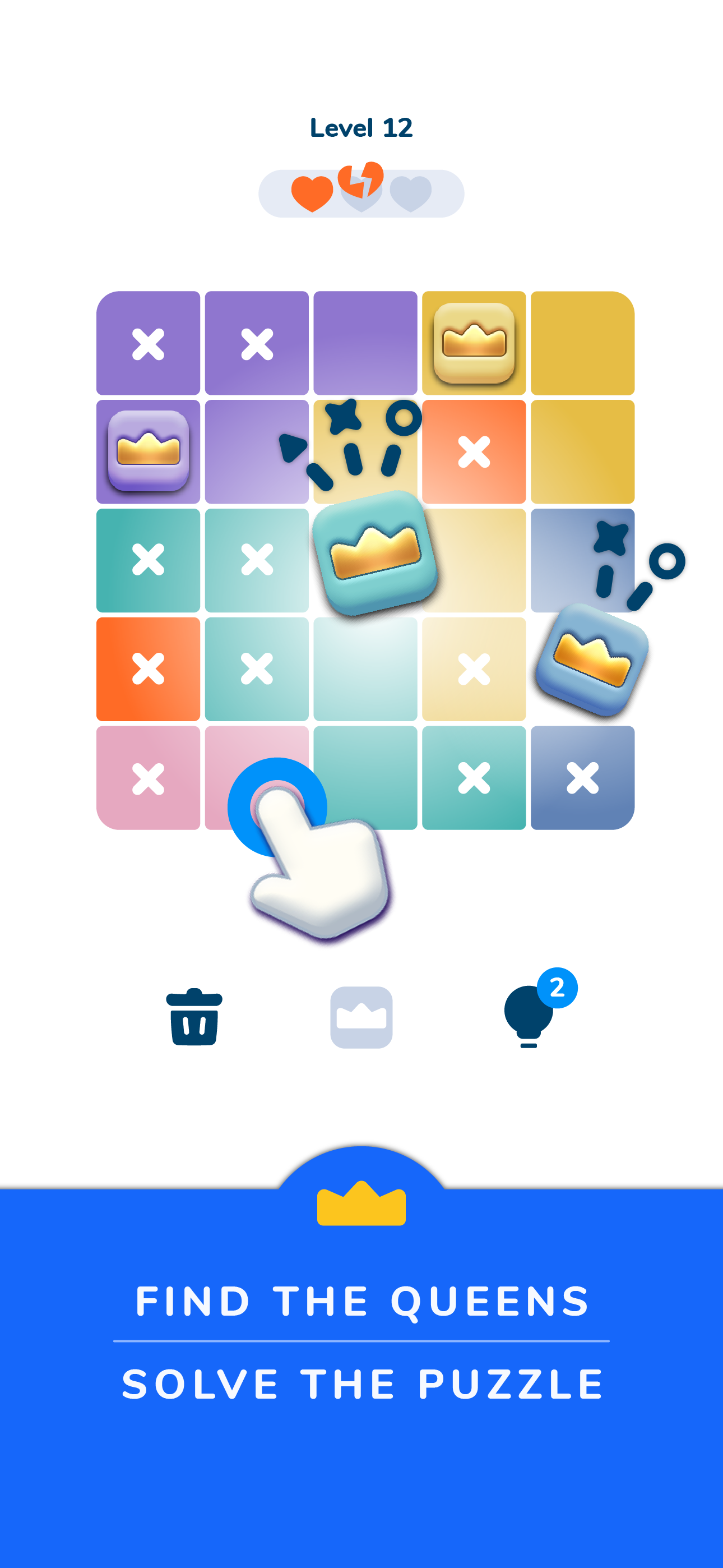 Captura de Tela do Jogo Queens Master: Sudoku Puzzle