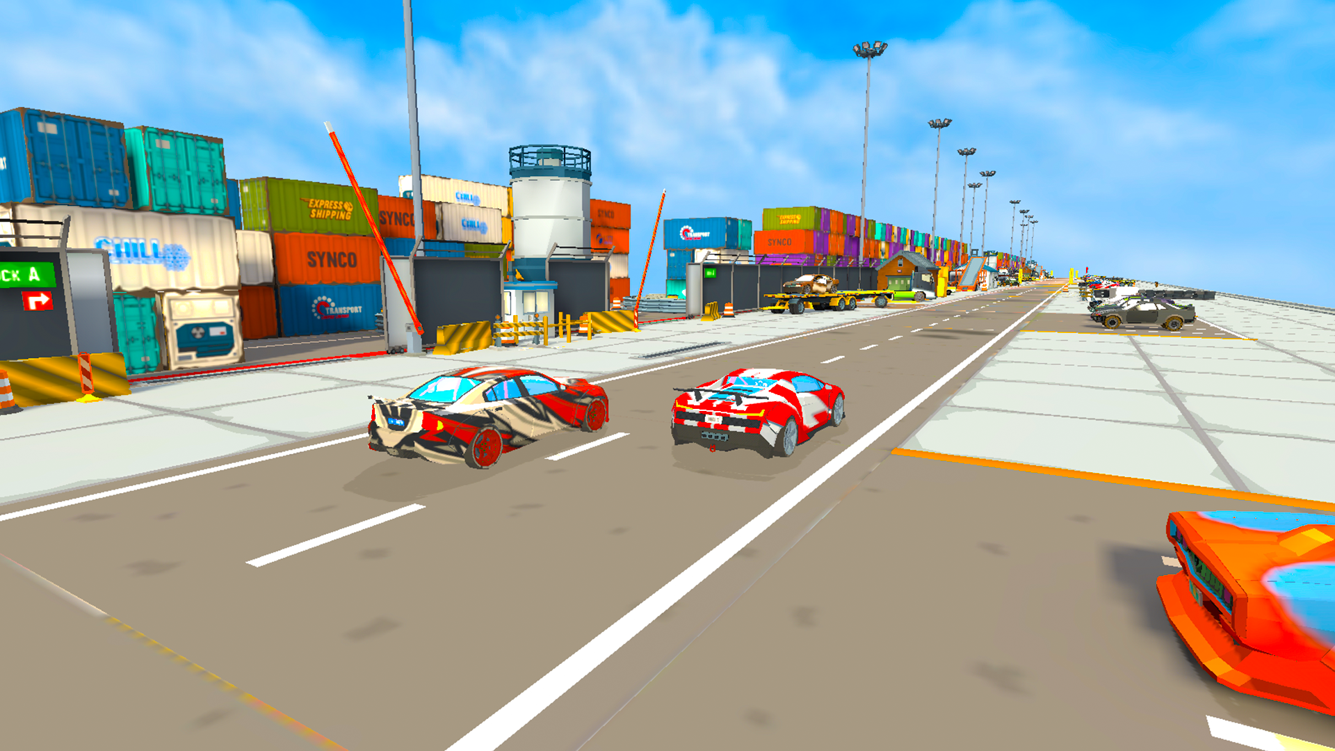 Drag Racing Polygon Game Screenshot