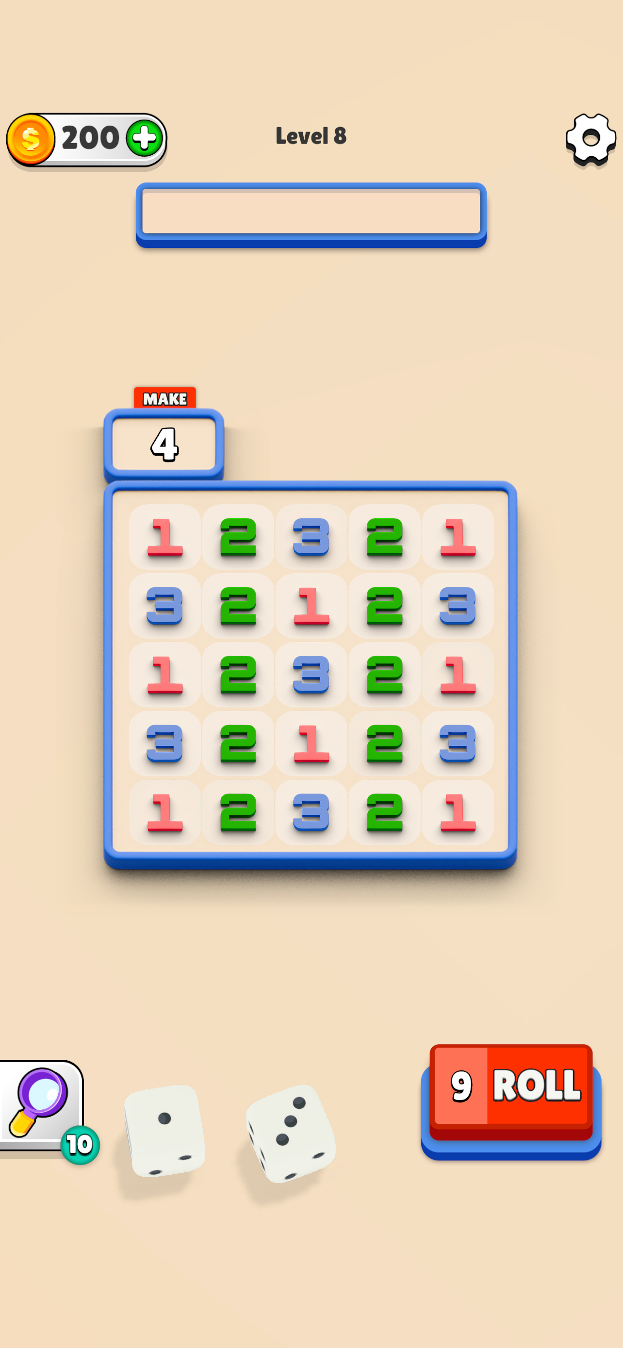 Number Sweeper Game Screenshot